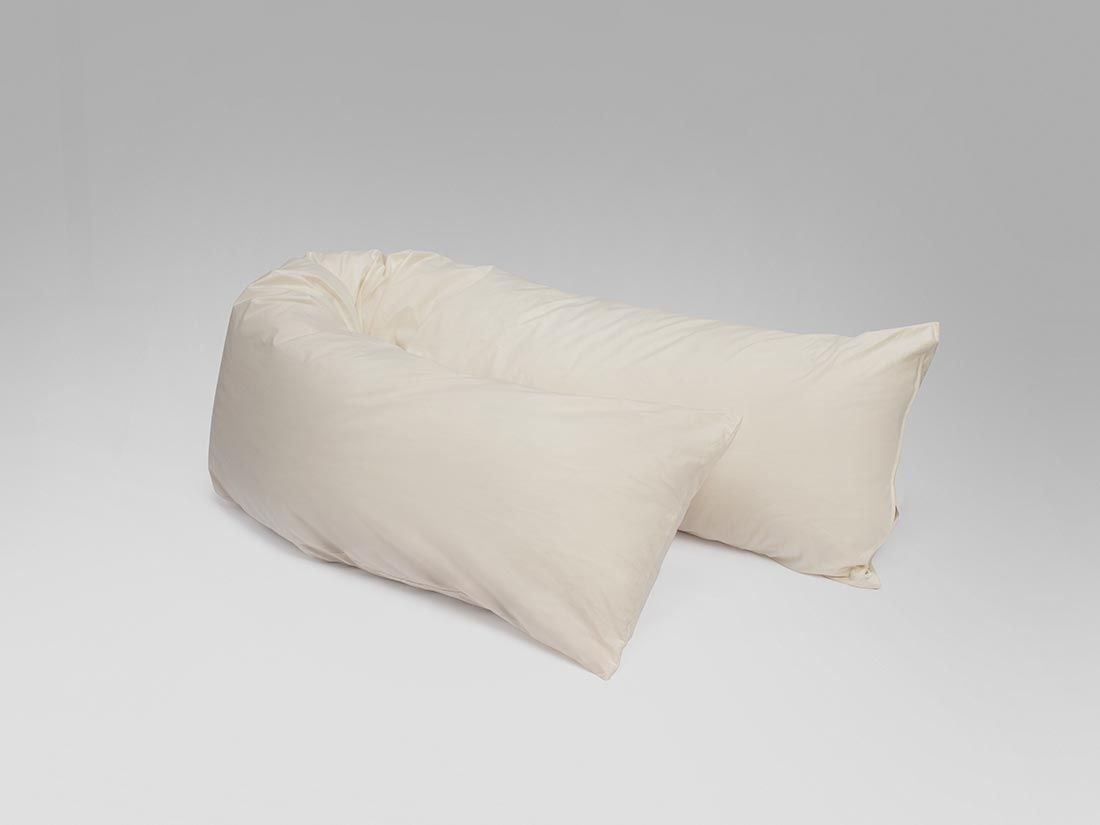 Kissen Seitenschläfer Wolle 35 × 160