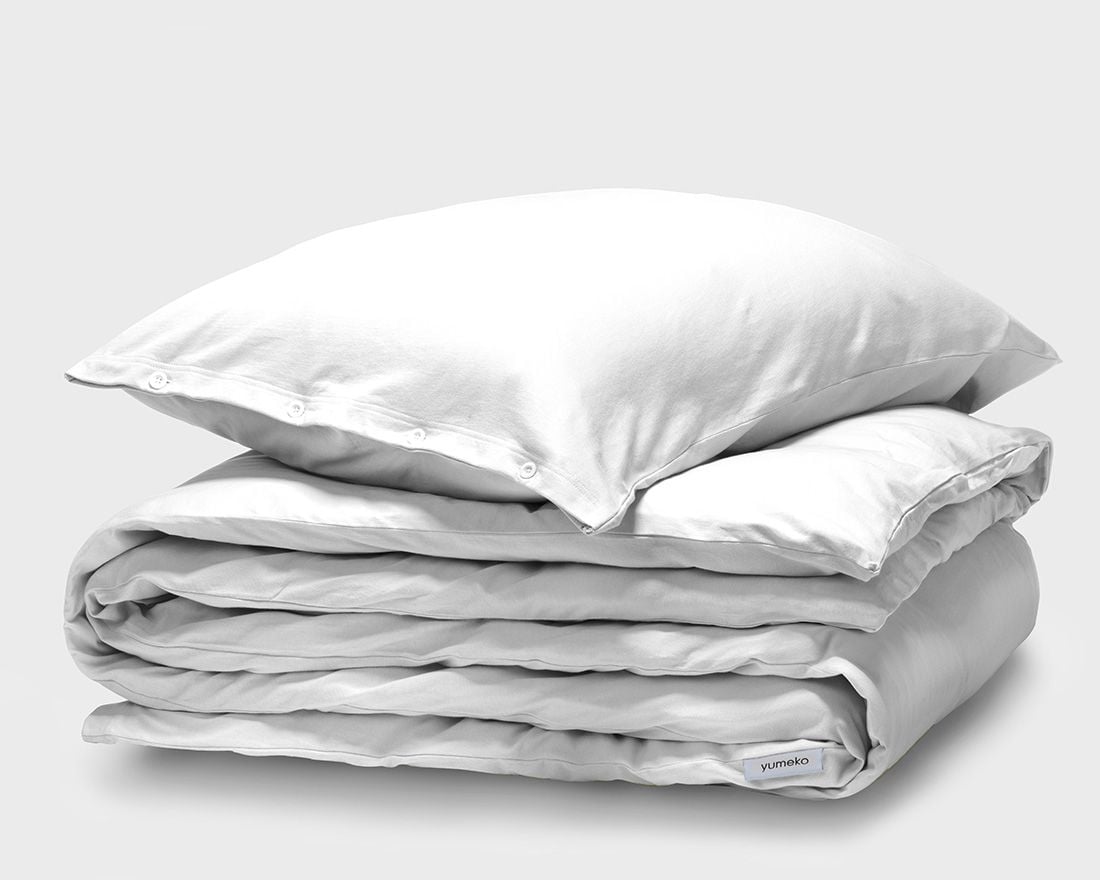 Jersey-Bettwäsche Pure White